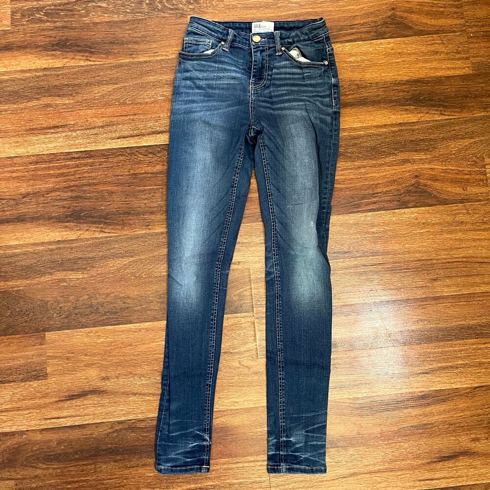 Buckle BKE Denim Womens Stella Low Rise Skinny Jeans sz 24R (27 x 30)
